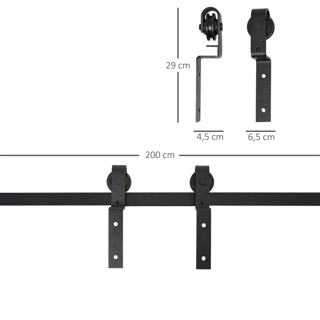 Conjunto De Ferragens Para Porta Deslizante Dupla Cm De