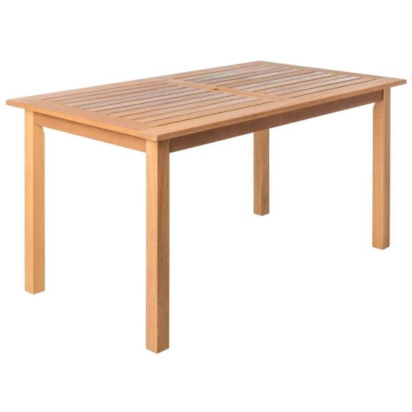 Mesa Retangular de Madeira Acácia 140 X 80 X 74 CM - Image 1