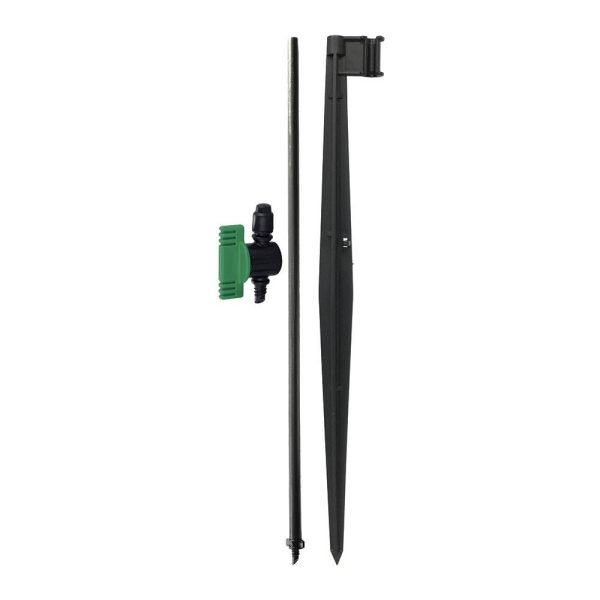 Kit Varijet 90º Com Suporte E Varita Blue Bird. Caudal: Regulável 0-63L/H. Arco De Rega 90º. Alcance De Rega: 1.2-2.4M. Especialmente Recomendado Para Canteiros E Jardim De Pedra. Micro Difusão/ Micro Aspersão: A Rega Emite-Se Em Forma De Finos Jatos Ou Leque. Rega Muito Fina