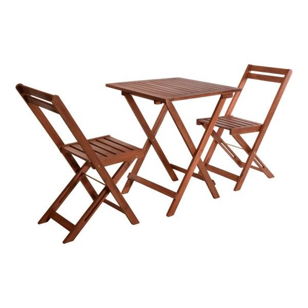 Conjunto de Jardim Acacia, mesa com 2 cadeiras - Image 1