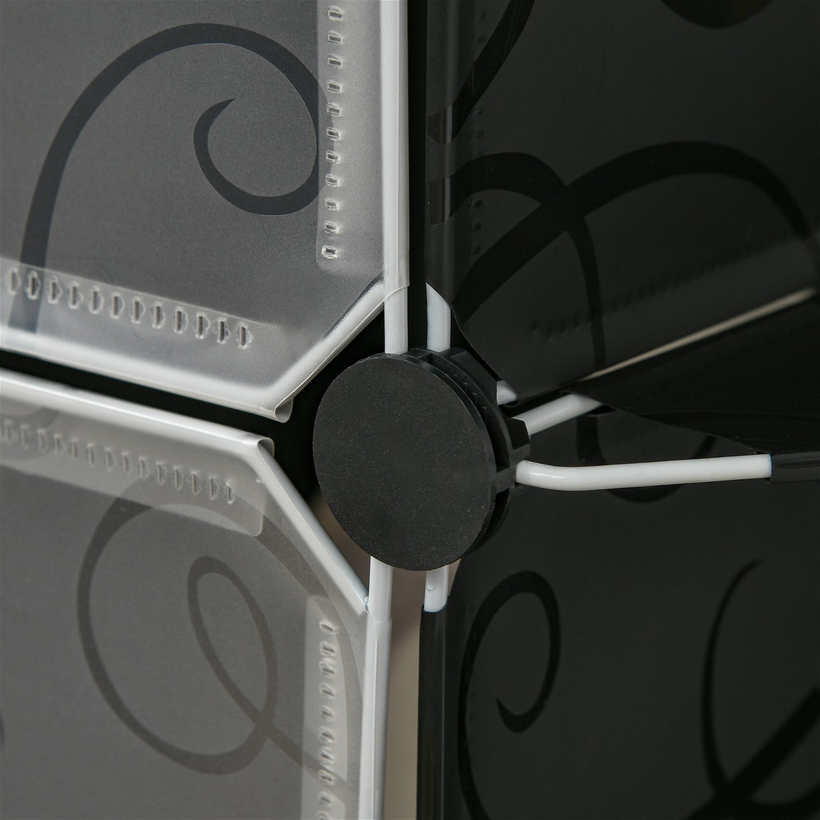 HOMCOM Armario Modular de Plástico Armario Portátil con 16 Cubos y 2 B