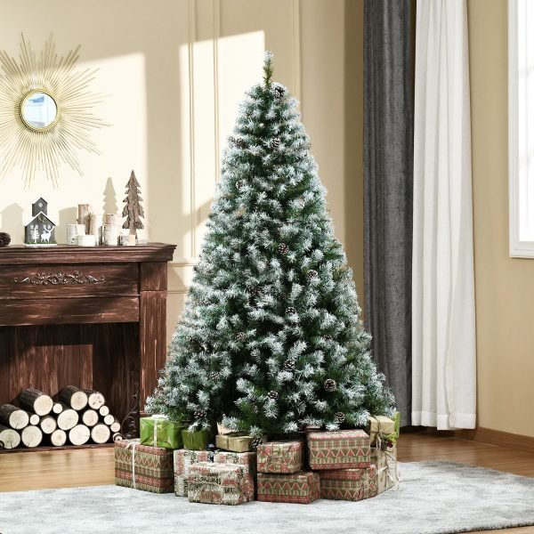 Árvore de Natal Artificial 180cm com 800 Ramos e 61 Pinhas