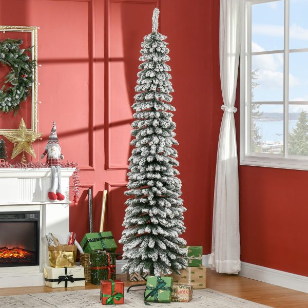 Árvore de Natal Artificial 210cm com Neve com 490 Ramos