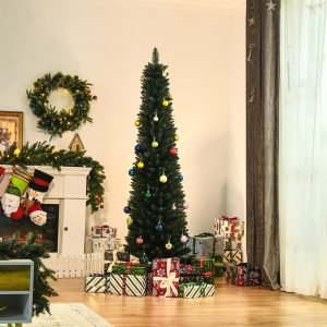 Árvore de Natal Artificial Altura 180cm com 380 Ramos de Folhas de PVC
