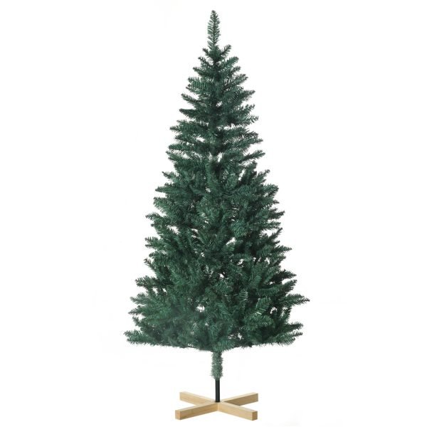 Árvore de Natal com 536 Ramos e Base Cruzada Ø90x180 cm