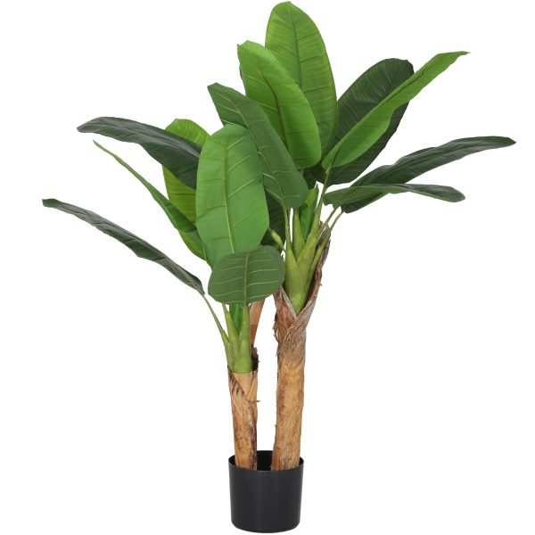 Bananeira Atificial com Vaso e 15 Folhas  Verde