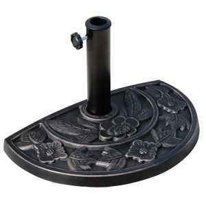 Base para Chapéu de Sol de Resina em Forma Semicircular para Mastros de Ø3