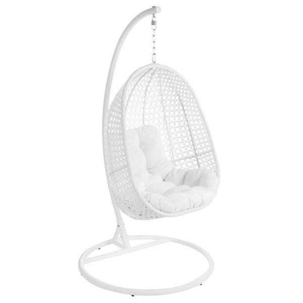 Cadeira Pendurada Com Mastro Branco 95 X 95 X 190 Cm
