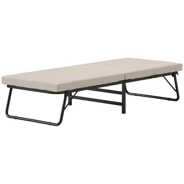 Cama Dobrável 70x180 cm com Colchão de Espuma