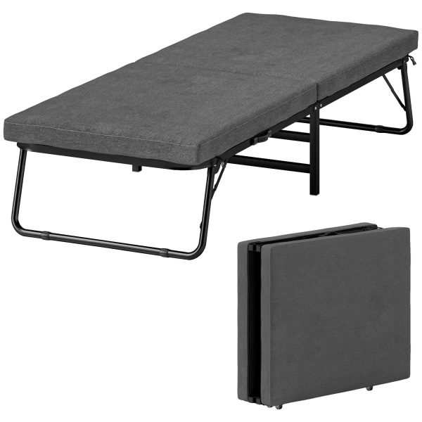Cama Dobrável 70x180 cm com Colchão de Espuma