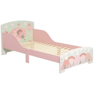 Cama para Crianças de 3-6 Anos com Barreira de Proteção Carga Máx. 40 kg