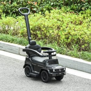 Carro de Passeio Carro Andador para Crianças acima de 12 Meses Mercedes G350 com Buzina Capô Removível Encosto e Suporte de Proteção 85