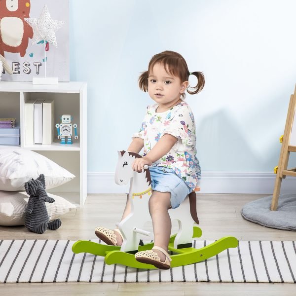 Cavalo Baloiço para Crianças de 1-3 Anos com Guiador e Apoio para os Pés 68x27x50cm