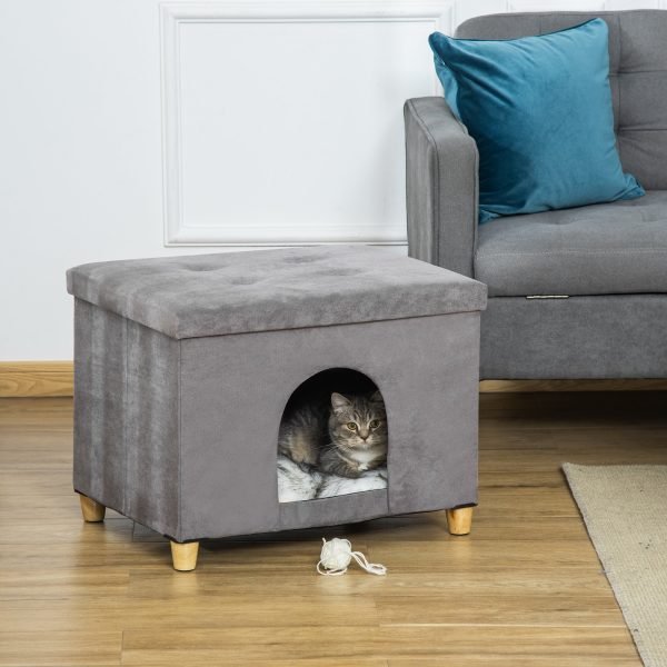 Caverna para Gatos Dobrável 2 em 1