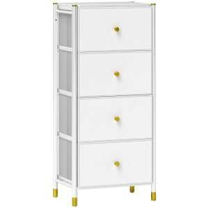 Cómoda para Dormitório com 4 Gavetas Dobráveis