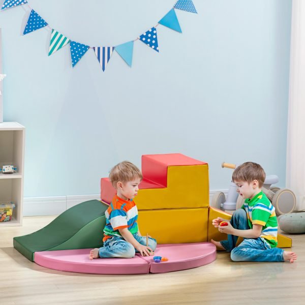 Conjunto de 6 Blocos de Espuma para Crianças de 18-36 Meses 150x100x24cm