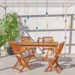 Conjunto de Jantar Natural Kate 4 Pessoas 140 X 80 Cm - Image 2