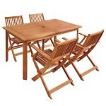 Conjunto de Jantar Natural Kate 4 Pessoas 140 X 80 Cm