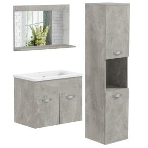 Conjunto de Móveis para Casa de Banho de Parede Estilo Moderno