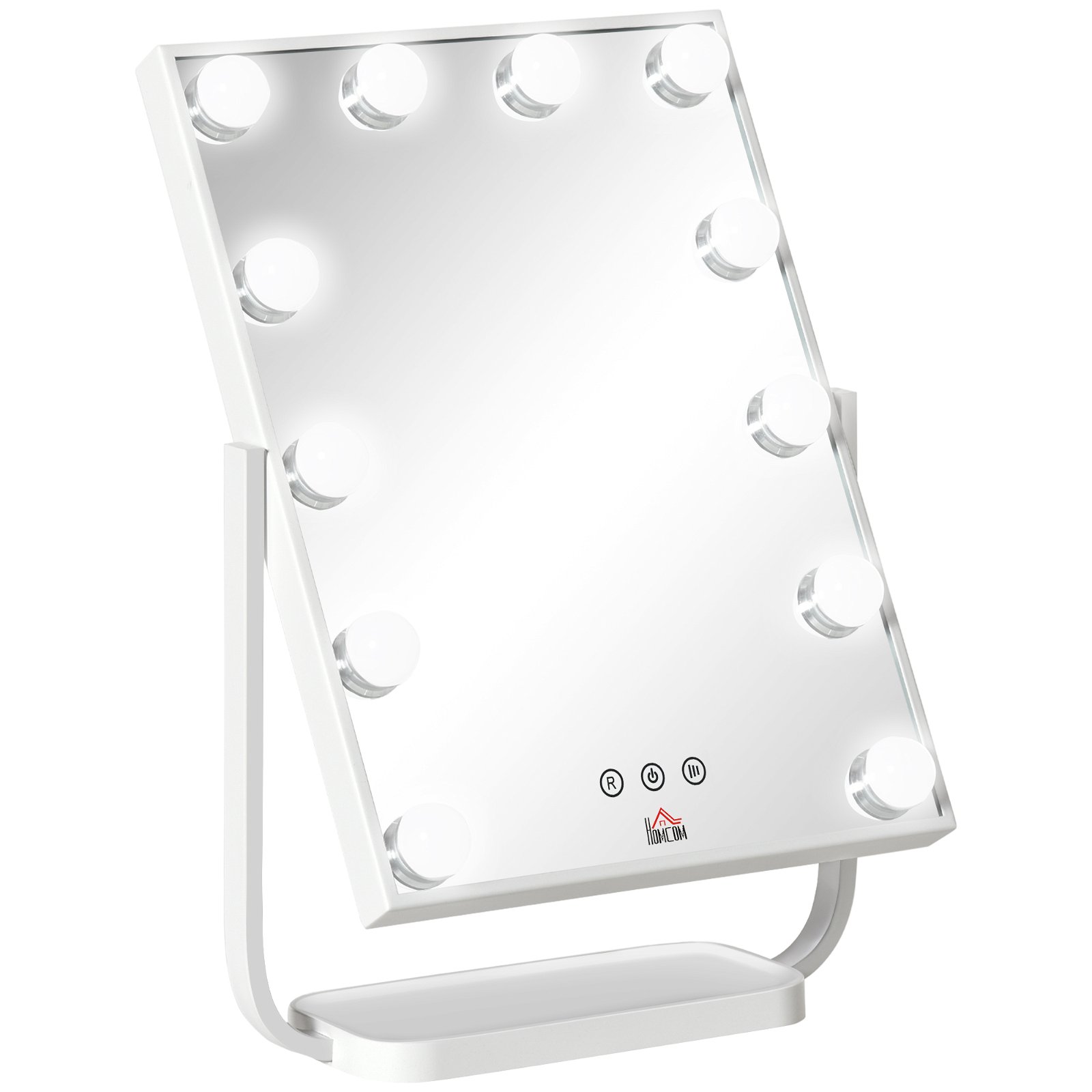 BULB TINY - Espelho de Maquilhagem com 9 Lâmpadas de Luz LED - Branco, Espelhos de Maquilhagem, ESPELHOS