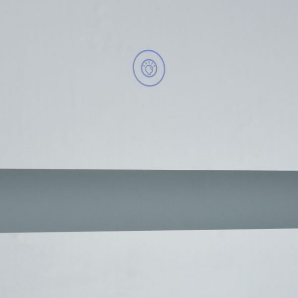 Espelho de banheiro com luz LED - Medidas 120x60 cm - Cor: prata - Imagem 4