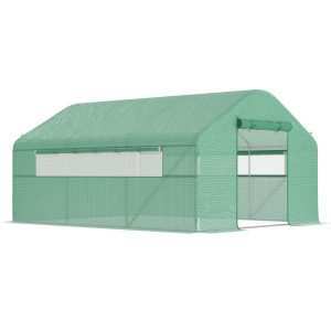 Estufa tipo Túnel 4x3x2 m com 2 Janelas