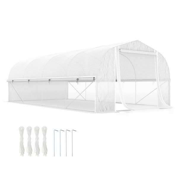 Estufa tipo Túnel 6x3x2 m com 8 Janelas