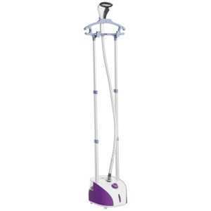 Ferro de Engomar Vertical com Barra Dupla Depósito 2L a Vapor 1950W Saída 32g/min e Temperatura Ajustável em 11 Níveis Roxo Branco