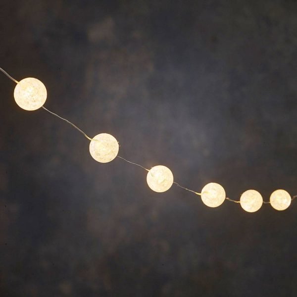 Grinalda Bolas Branco Quente 30 Leds 3M