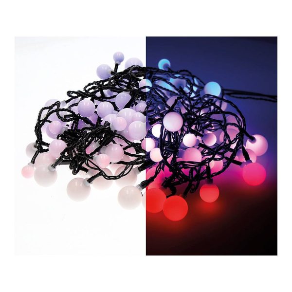 Grinalda Cherry Multicor 120 Leds Com Três Medidas Diferente