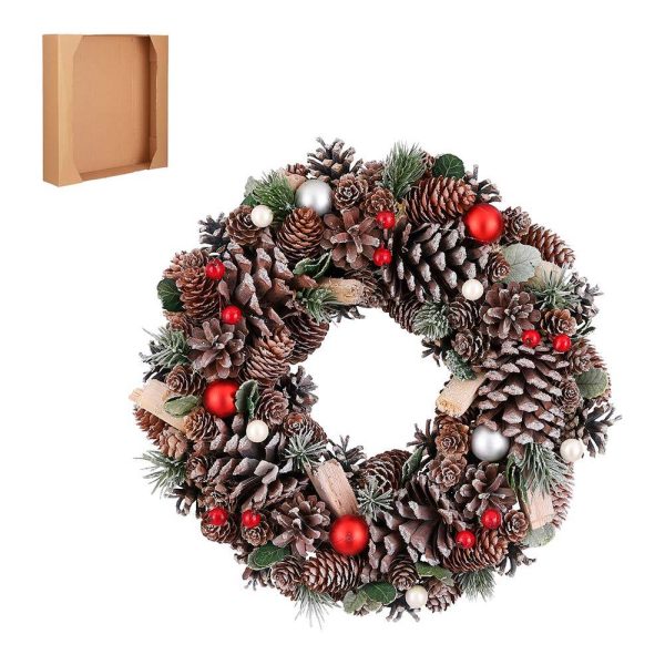 Grinalda De Natal Com Ananás Diametro 34Cm