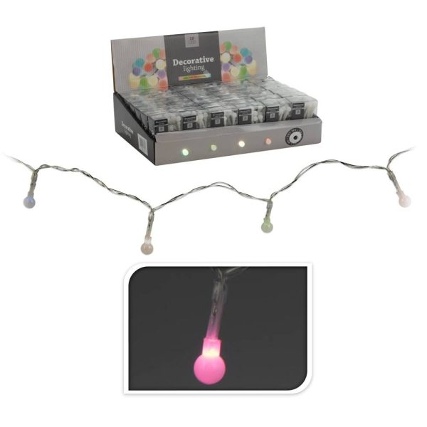 Grinalda Multicor 10 Leds Esfericos Rgb A Pilhas Ip20 1