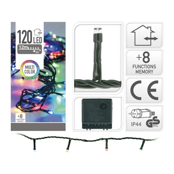 Grinalda Multifunção Multicor 120 Leds Ip44 12Mts Apta Para