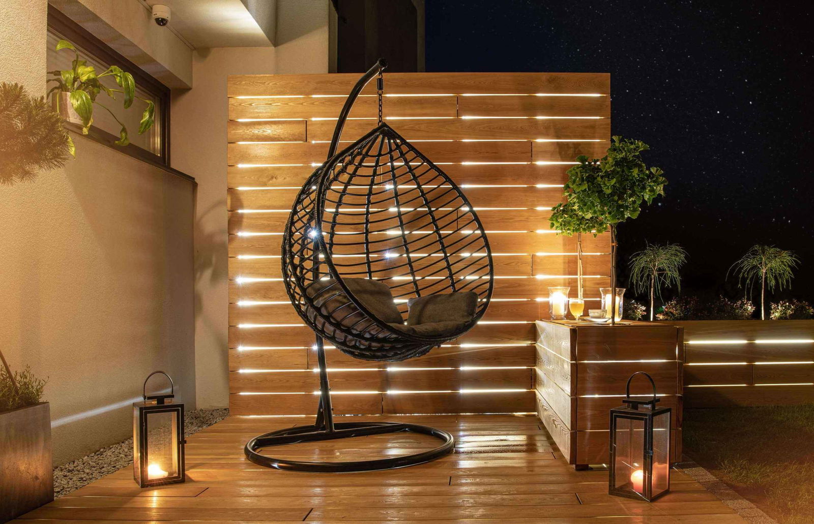 Iluminação Exterior em terraço com madeira 4 Dicas de Iluminação Exterior 1