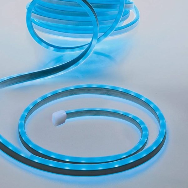 Kit Tubo Neon Azul 120 Leds A Pilhas 1M Smd. Funciona Com 3X