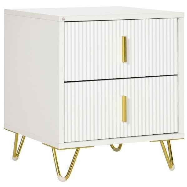 Mesa Auxiliar com Pés de Metal Carga Máxima 40 kg 40x40x47 cm