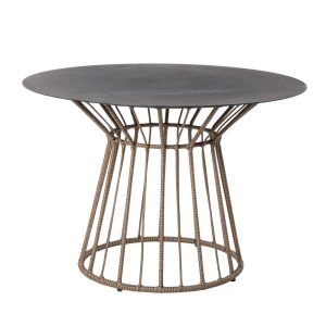 Mesa De Jantar Ariki Aço-Palhinha Pe 110 X 71