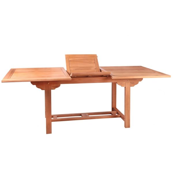 Mesa Retangular Extensível Teka Madeira 160 X 90 X 76