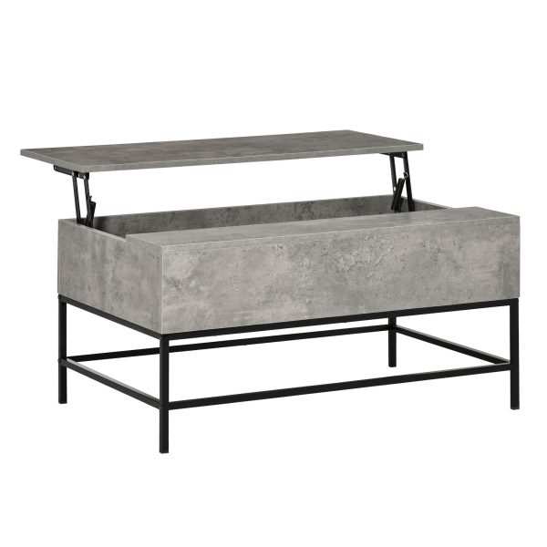 Mesa de Centro Elevável  com Armazenamento  90x60