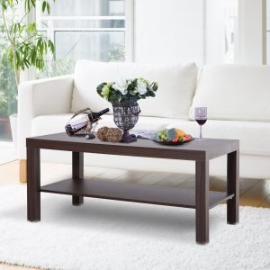 Mesa de Centro mesa de café de 2 níveis 90x45x40
