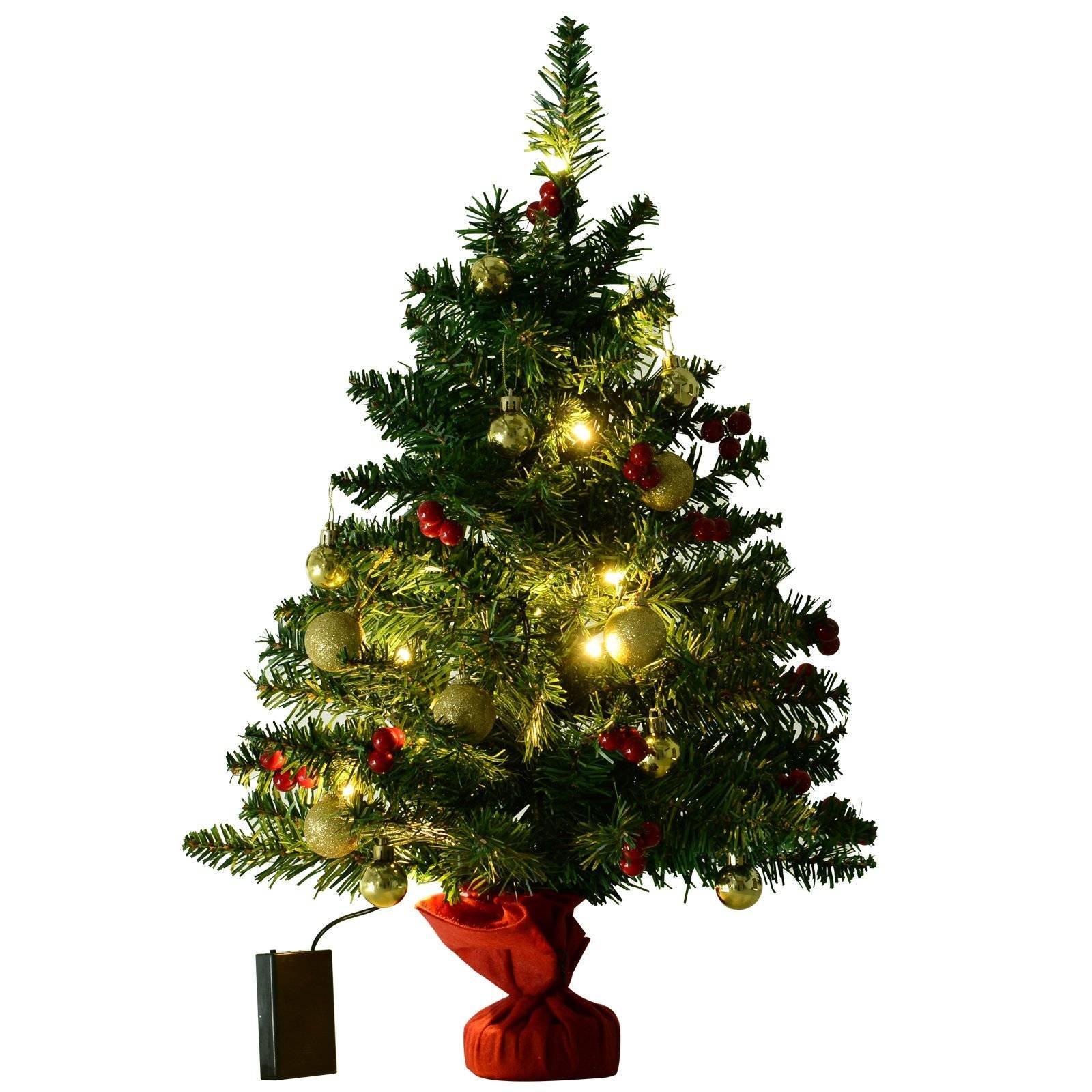 Mini Árvore de Natal 60cm Artificial Decoração de Natal de Pinheiro com  Suporte Metálico 73 Ramos PVC Verde | O Meu Jardim