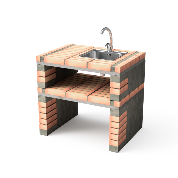Modulo de Bancada com lava-loiça California Plus