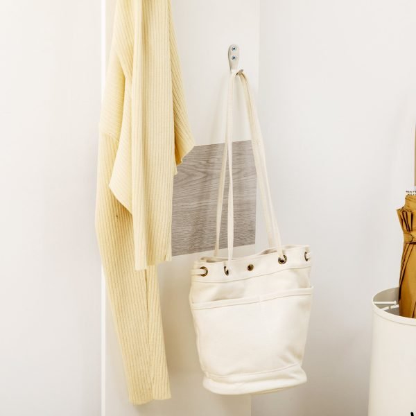 Móvel Cabide de Entrada com 4 Ganchos Cabide de Parede com Barra Suspensa de Alumínio - Imagem 8