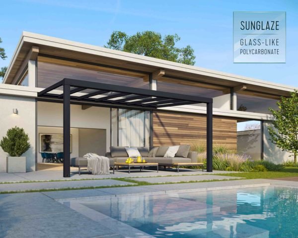 Palram – Canopia | Cobertura para Terraço Stockholm - Estrutura em cinza