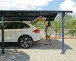 Cobertura para carro Arcadia - Estrutura em cinza 3.59x4.35mts Canopia