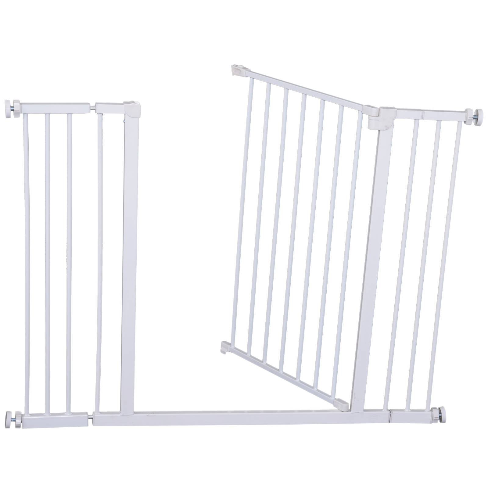 Barreira de Segurança Extensível Portas e escadas metálicas para cães e  bebês Portas de Barreira Pet 72-107x76cm
