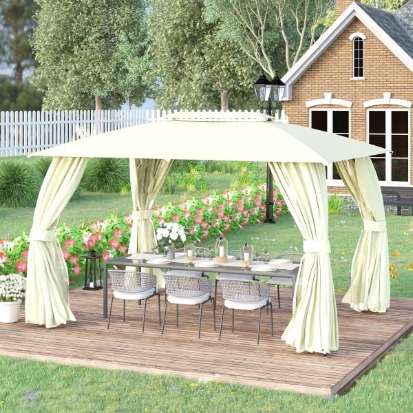 Pérgola de Jardim 4x3 com Teto Duplo