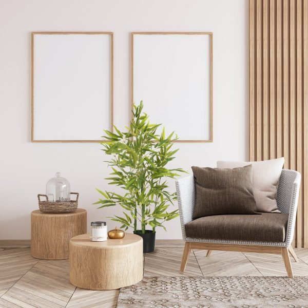 Planta Artificial de Bambu com Vaso 90cm Bambu Artificial com 504 Folhas Realistas