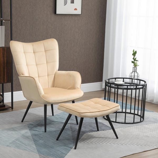 Poltrona Individual com Otomana