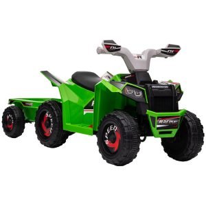Quadriciclo Elétrico para Crianças com Reboque a Bateria 6V com Velocidade 2